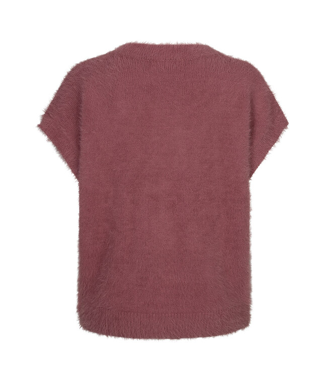 RED BUTTON VESTEN (OUD ROSE)