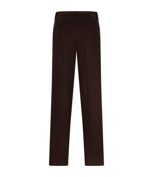 RED BUTTON BROEK (BRUIN)