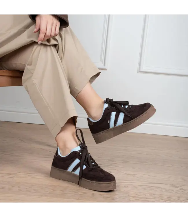 POELMAN SNEAKERS (BRUIN COMBI)