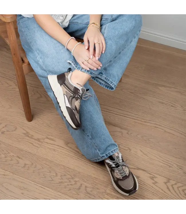 POELMAN SNEAKERS (BRUIN COMBI)