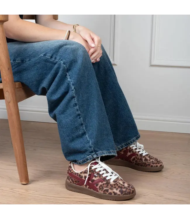 POELMAN SNEAKERS (ROOD COMBI)