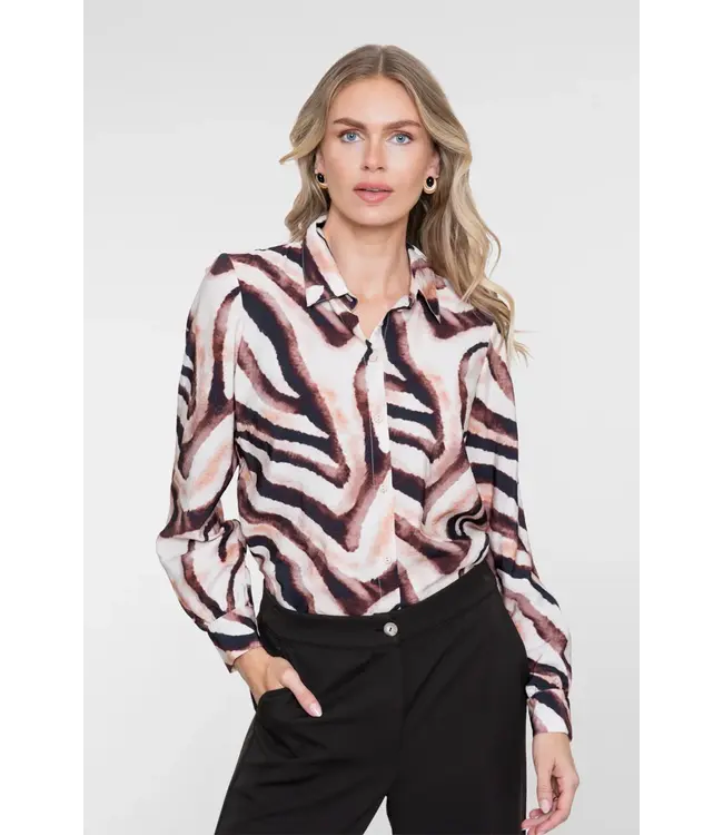 GEISHA BLOUSE (SAND/BRIQUE)