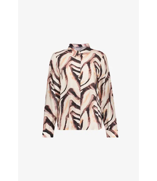 GEISHA BLOUSE (SAND/BRIQUE)