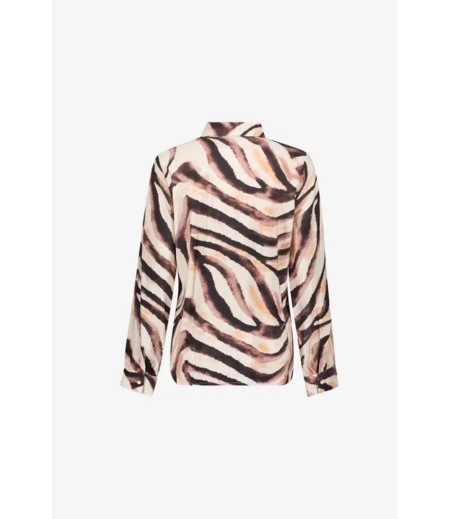 GEISHA BLOUSE (SAND/BRIQUE)