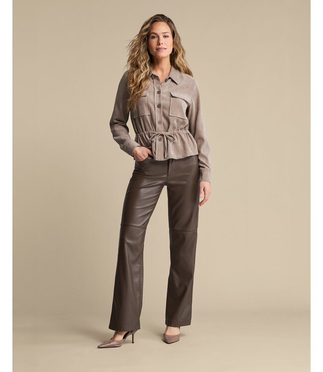 RED BUTTON BROEK (DONKERBRUIN)