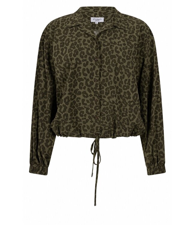 ZOSO BLOUSE (GROEN COMBI)