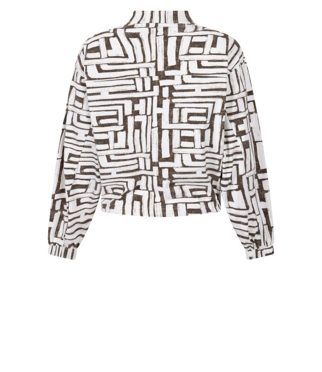 ZOSO BLOUSE (GROEN COMBI)