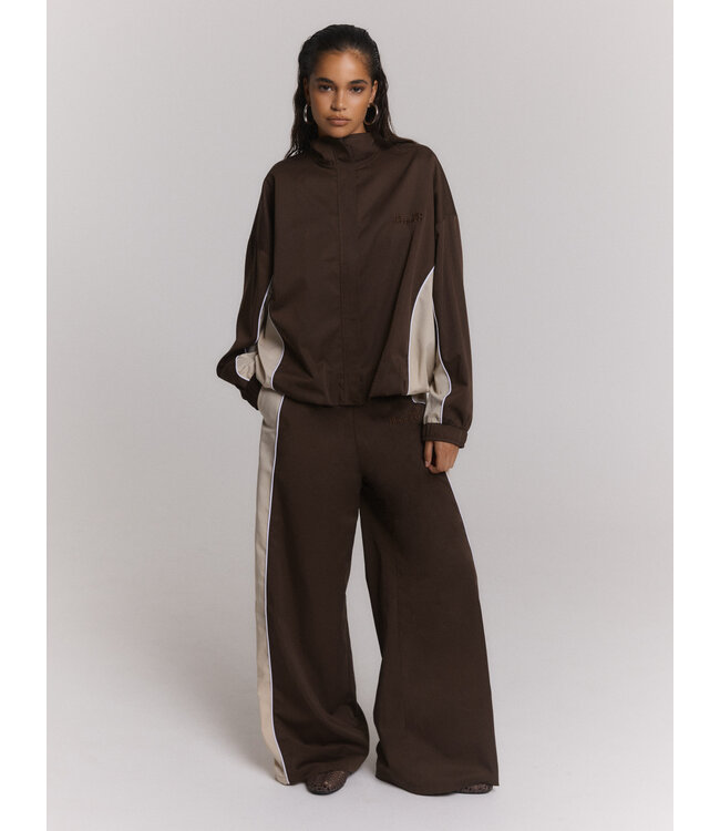 REFINED BROEK (BRUIN COMBI)