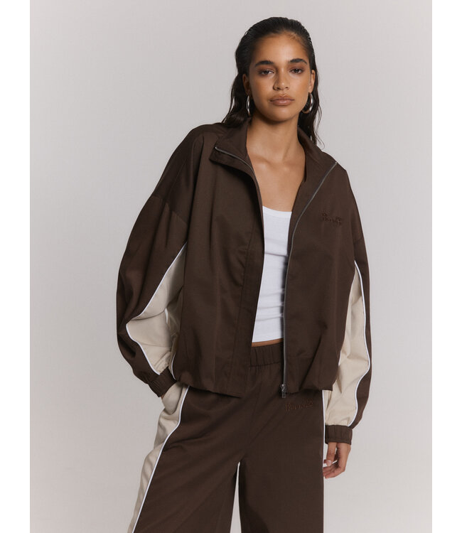 REFINED BROEK (BRUIN COMBI)