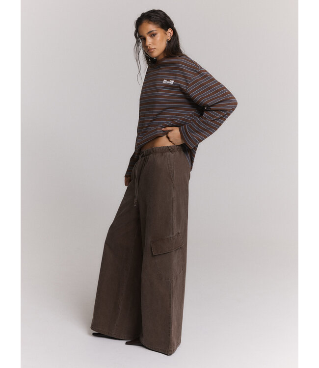 REFINED BROEK (BRUIN)