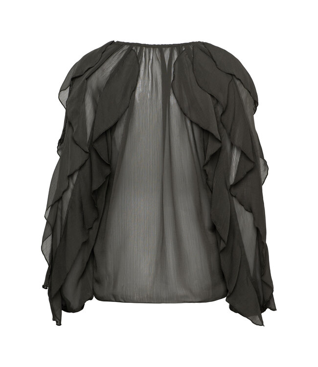 &CO WOMAN BLOUSE (DONKER GROEN)