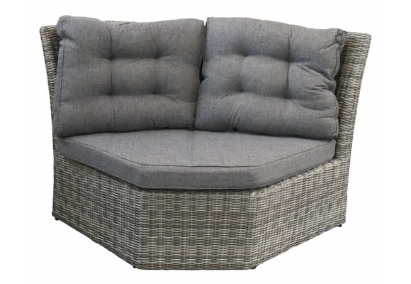 XL hoek element Dublin | Ash Grey | Wicker