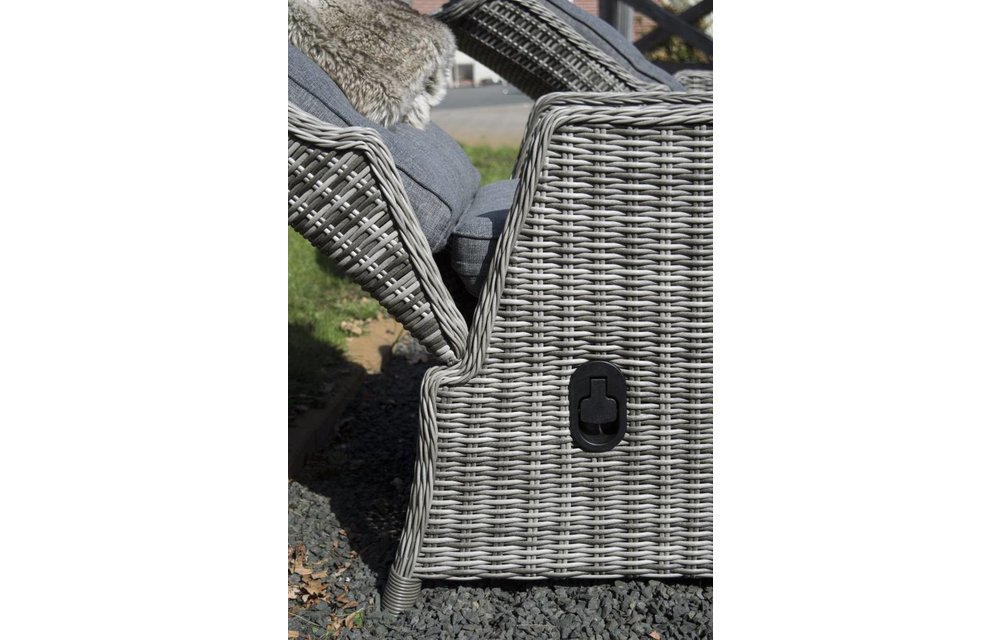7-delige tuinset | 6 Dublin verstelbare stoelen (AG) | 180cm tafel (Keramiek)