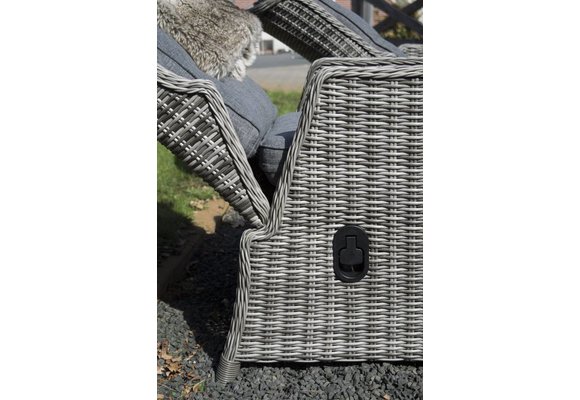 7-delige tuinset | 6 Dublin verstelbare stoelen (AG) | 180cm tafel (Keramiek)