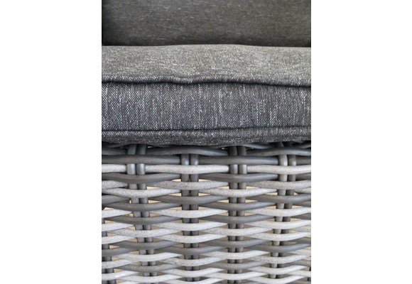 5-delige ronde tuinset | 4 Utah tuinstoelen (Antraciet) | ø120cm tuintafel (Spraystone)
