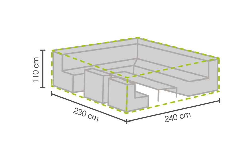 Outdoor Covers Loungeset beschermhoes | 240x235x105cm