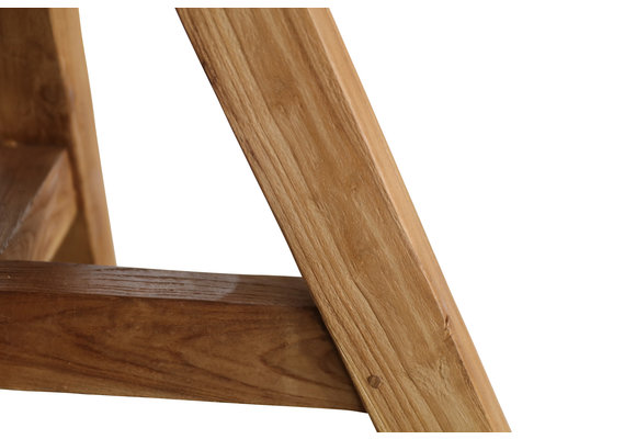 5-delige ronde tuinset | 4 Dublin verstelbare stoelen (AG) | ø120cm Ayra tuintafel (Teak)