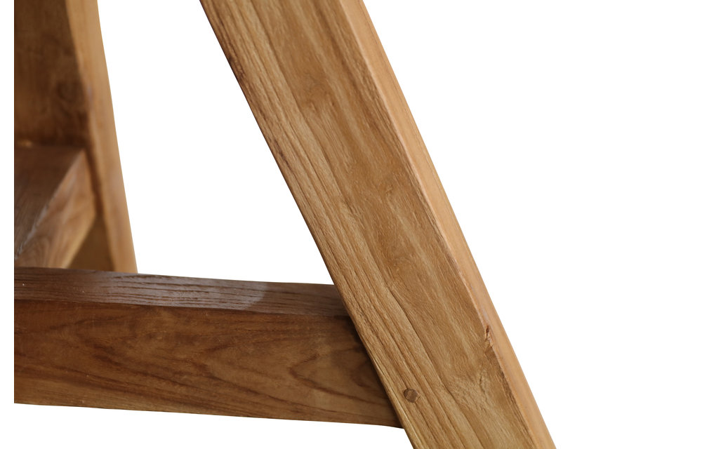 Ovale tuintafel Palu 240x120cm | Aluminium poot | Teakhout