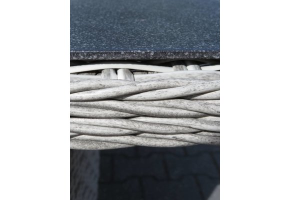 5-delige tuinset | 4 Dublin verstelbare stoelen (MG) | 180cm tafel (Keramiek)