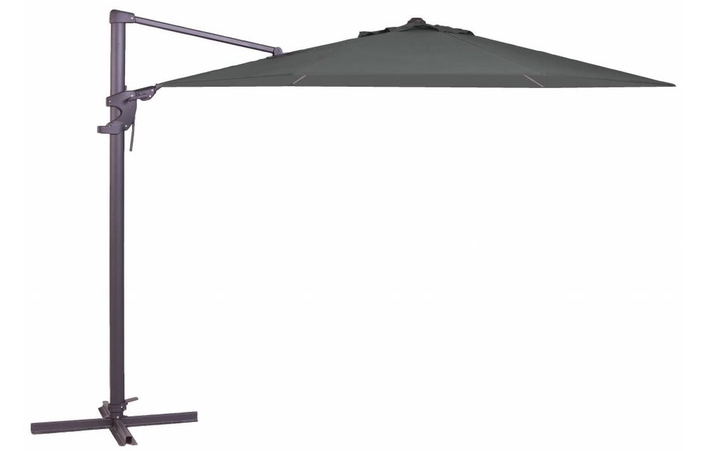 Madison Parasol | Monaco Flex Round | Grey | ∅330cm