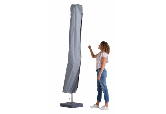 Madison Parasol | Paros Luxe Round | Taupe | ∅300cm