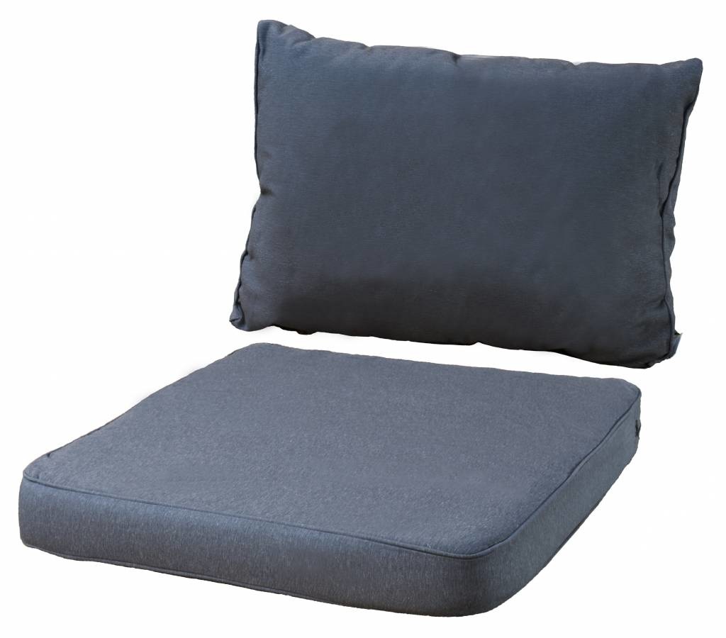 Continu Oeganda voeden Extra dikke Loungekussens | Outdoor PanamaGrey | 60x60+60x40