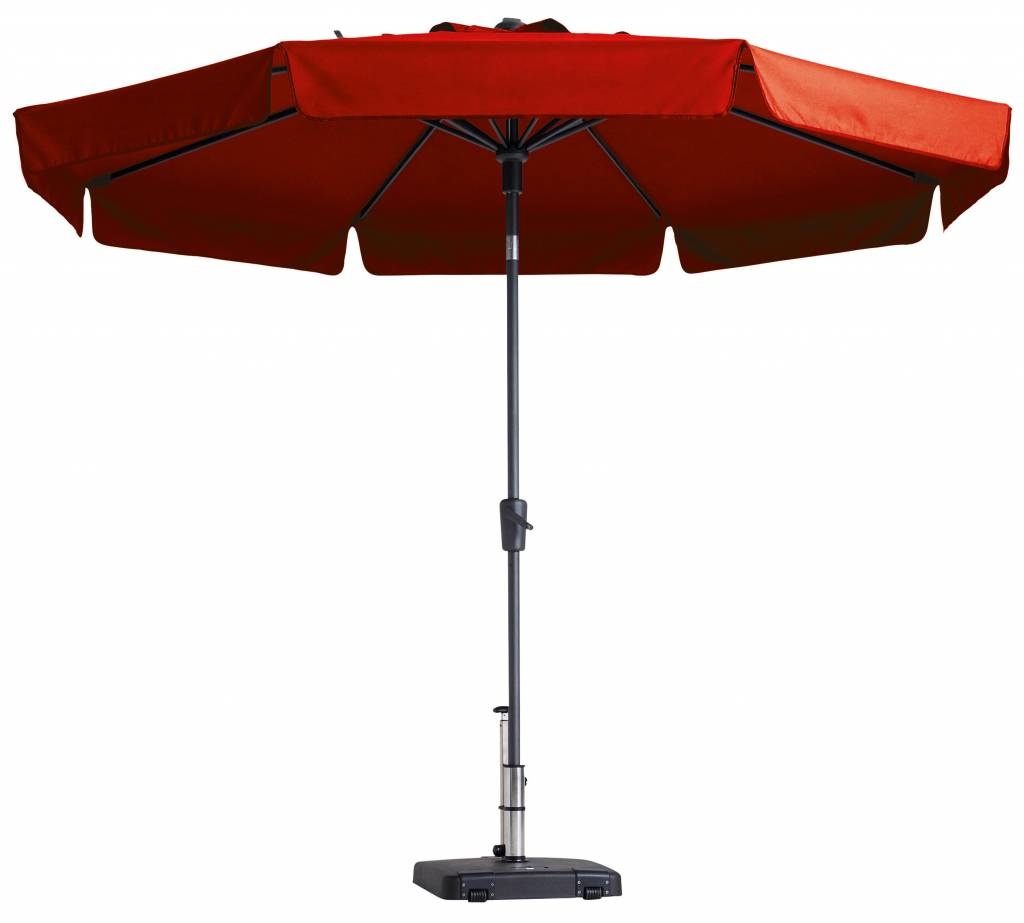 Madison Madison Parasol | Flores Luxe | Brick Red | ∅300cm