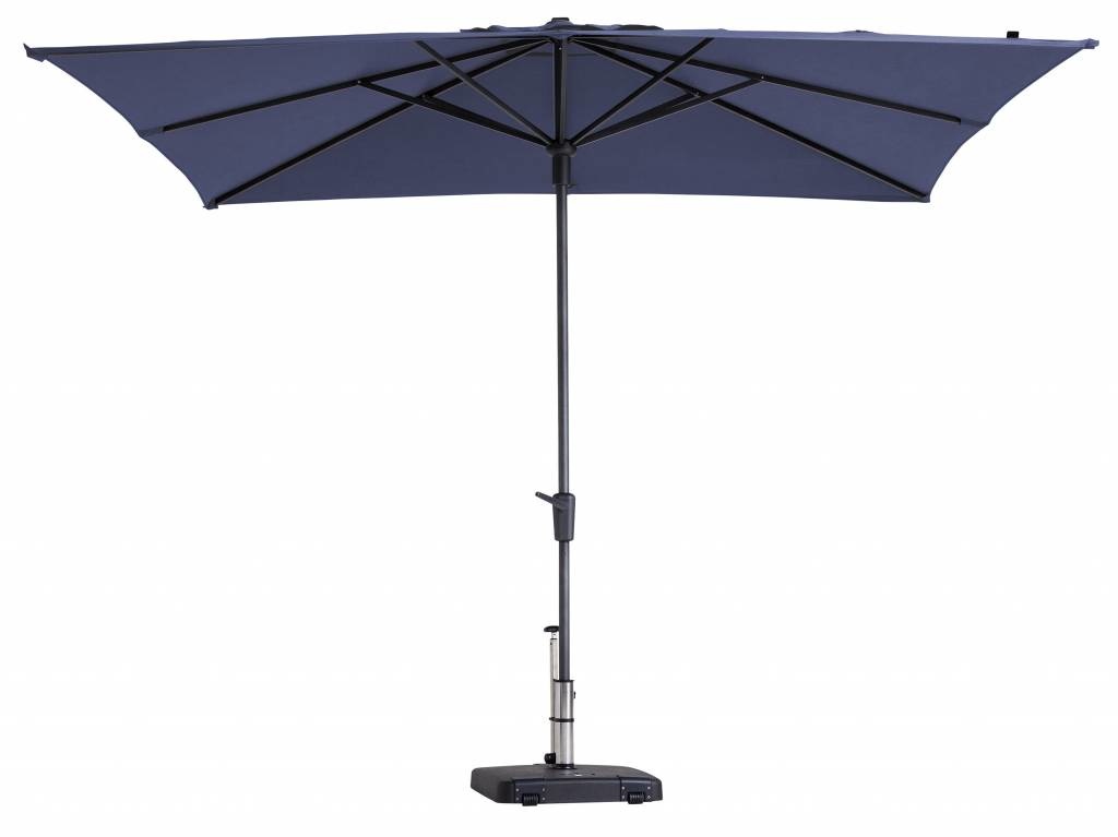 Madison Madison Parasol | Syros Luxe Square | Safier Blue | 280x280cm