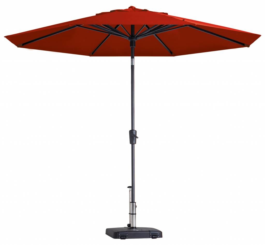 Madison Madison Parasol | Paros Luxe Round | Brick Red | ∅300cm