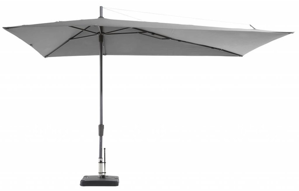 Madison Parasol | Asymetric Sideway | Light Grey | 220x360cm
