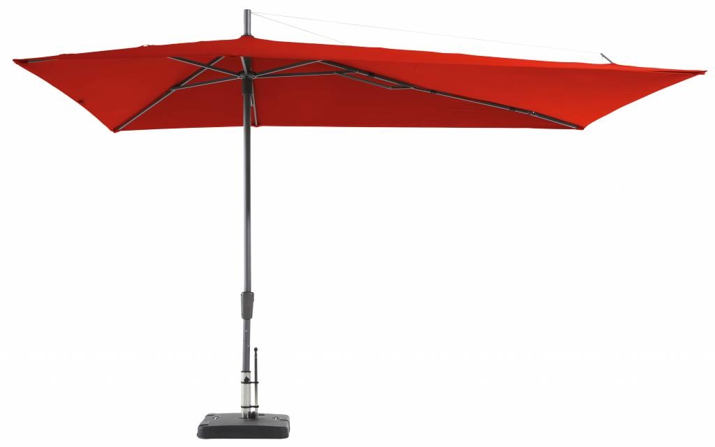 Madison Madison Parasol | Asymetric Sideway | Brick Red | 220x360cm
