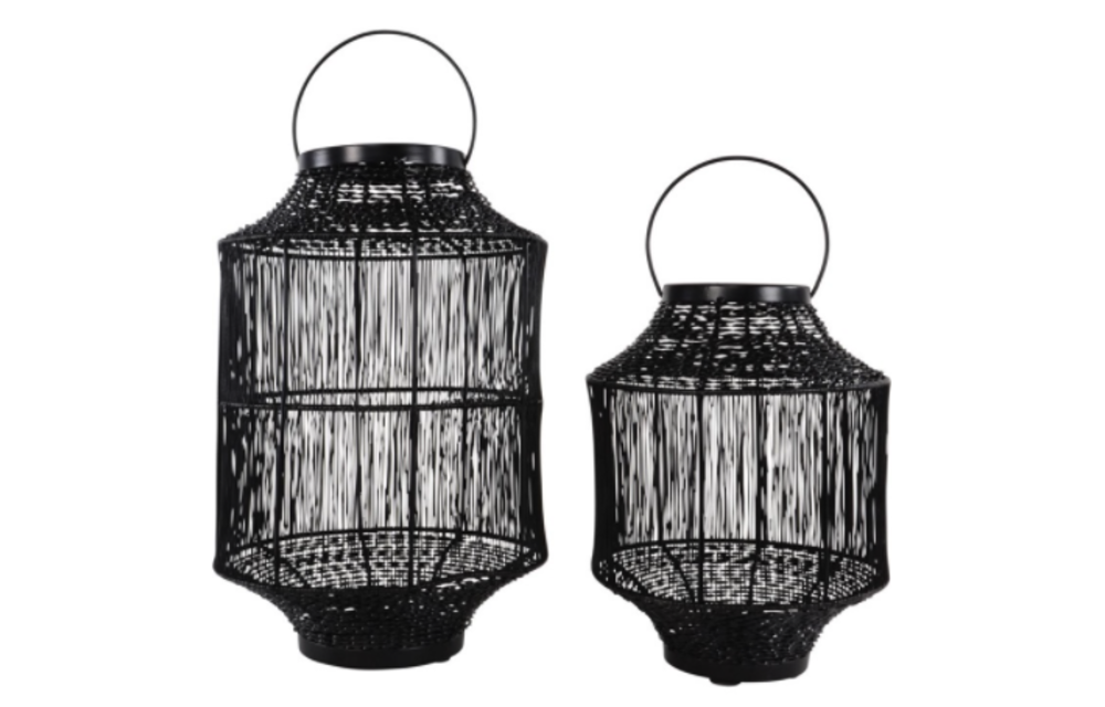Lantaarn Wire ø20x26cm | Black | Lesli Living