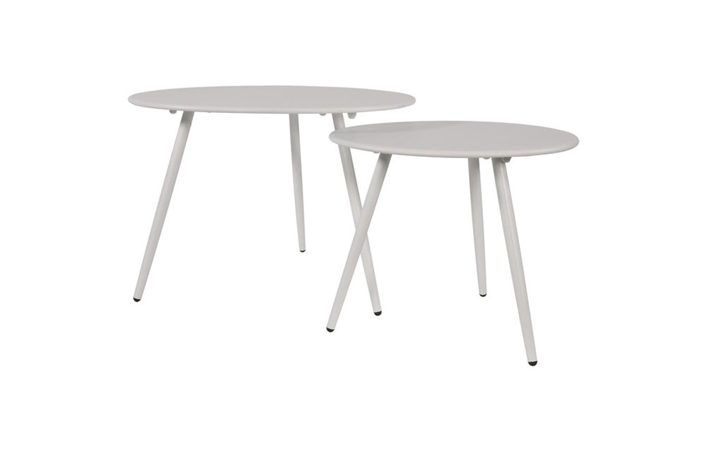 Bijzettafel Rafael ø60cm | White | Metaal | Lesli Living