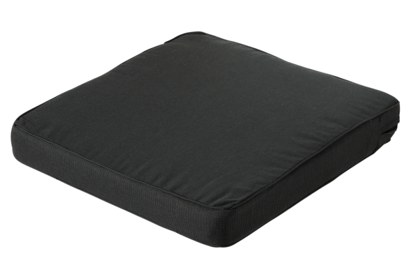 Madison Luxe Loungekussen | Rib Black | 60x60cm