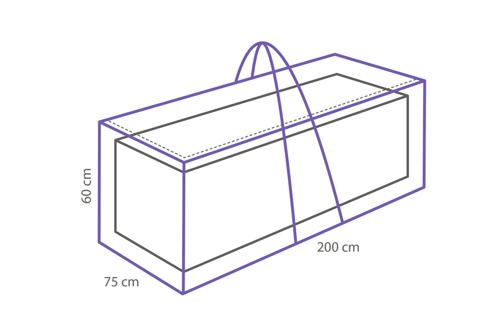 Outdoor Covers Kussen opbergtas | 200x75x60cm