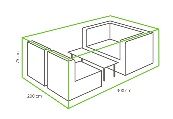 Outdoor Covers Loungeset beschermhoes | 300x200x75cm