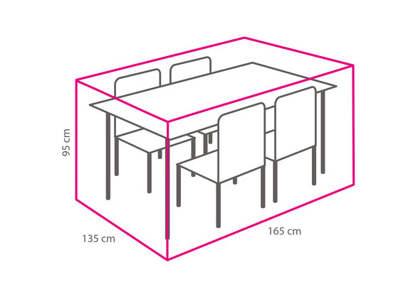 Outdoor Covers Tuinset beschermhoes | 165x135x95cm