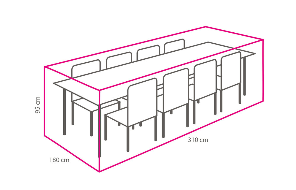 Outdoor Covers Tuinset beschermhoes | 310x180x95cm