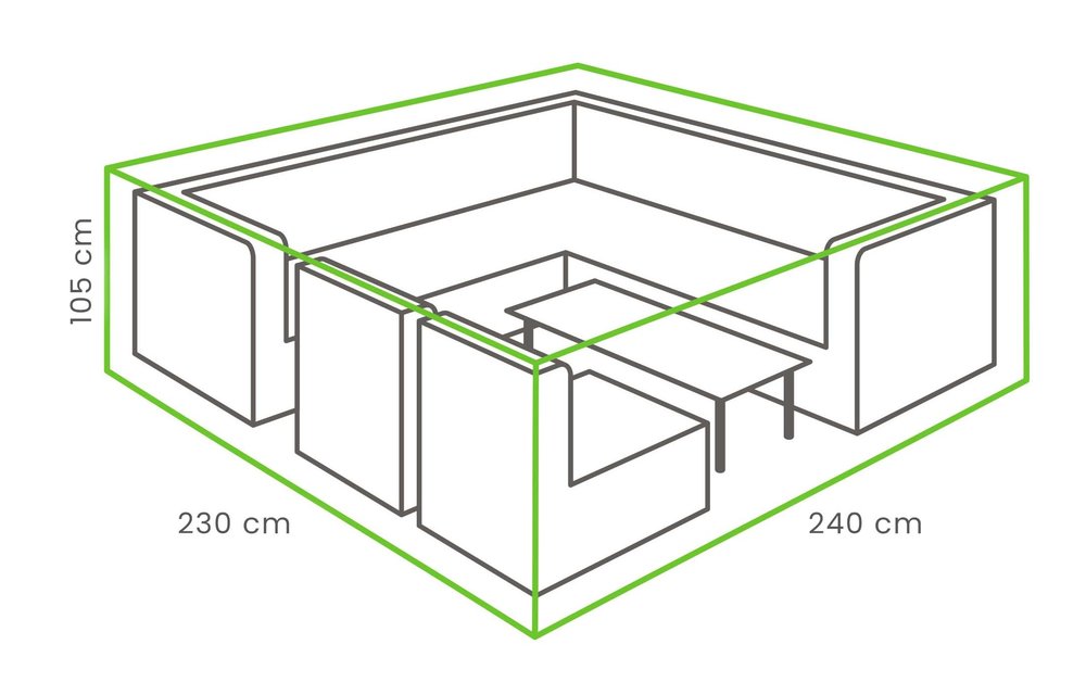 Outdoor Covers Loungeset beschermhoes | 240x235x105cm