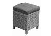 Hocker Dublin 40x40cm | Met kussen | Wicker