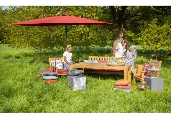 Madison Parasol | Mikros Luxe | Brick Red | 300x200cm