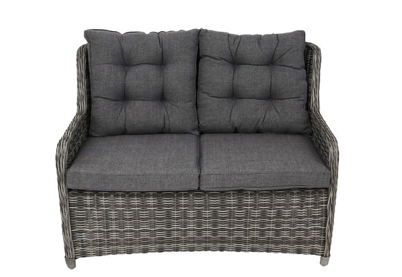 Loungebank Dublin | 2-persoons | Ash Grey | Wicker