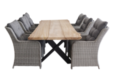 7-delige tuinset | 6 Dublin tuinstoelen  MG | Pohon tuintafel