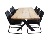 7-delige tuinset | 6 Mona tuinstoelen BL | Pohon tuintafel