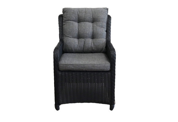 7-delige ronde tuinset | 6 Dublin tuinstoelen (BL) | ⌀150cm Cyprus tuintafel (Wood)