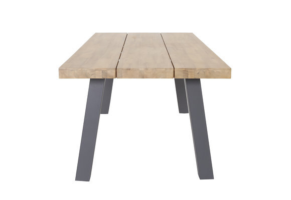7-delige tuinset | 6 Pisa stoelen White | 210x100cm Calpe tuintafel