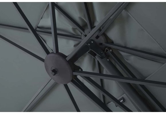 Madison Parasol | Saint Tropez | Grijs | 300x355cm