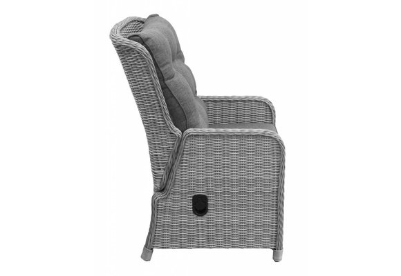 Verstelbare tuinstoel Dublin | Mystic Grey | Wicker - SHOWROOM