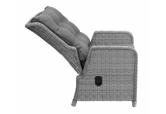 Verstelbare tuinstoel Dublin | Mystic Grey | Wicker - SHOWROOM