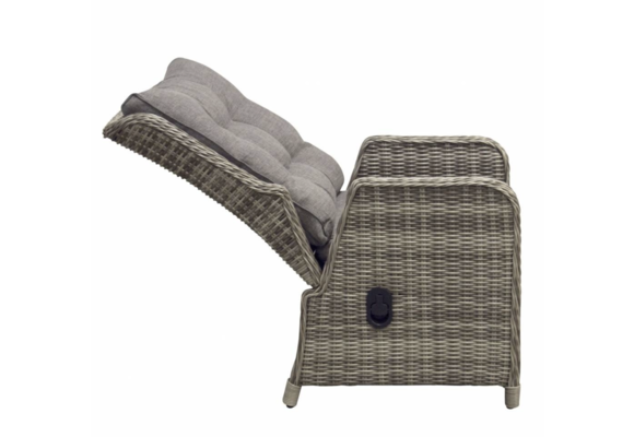 5-delige tuinset | 4 Dublin verstelbare stoelen (AG) | 145cm tuintafel